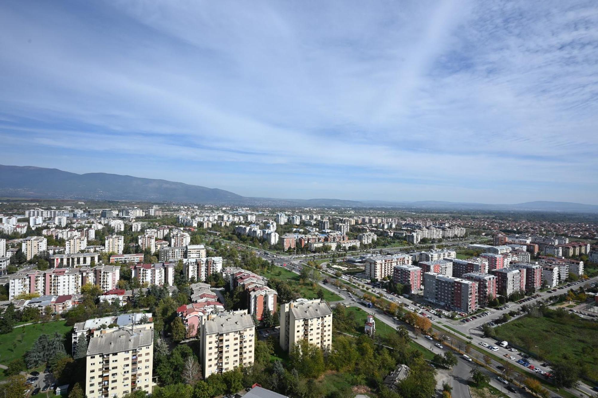 Alfred Sky Smart Apartment 29Th Skopje Buitenkant foto