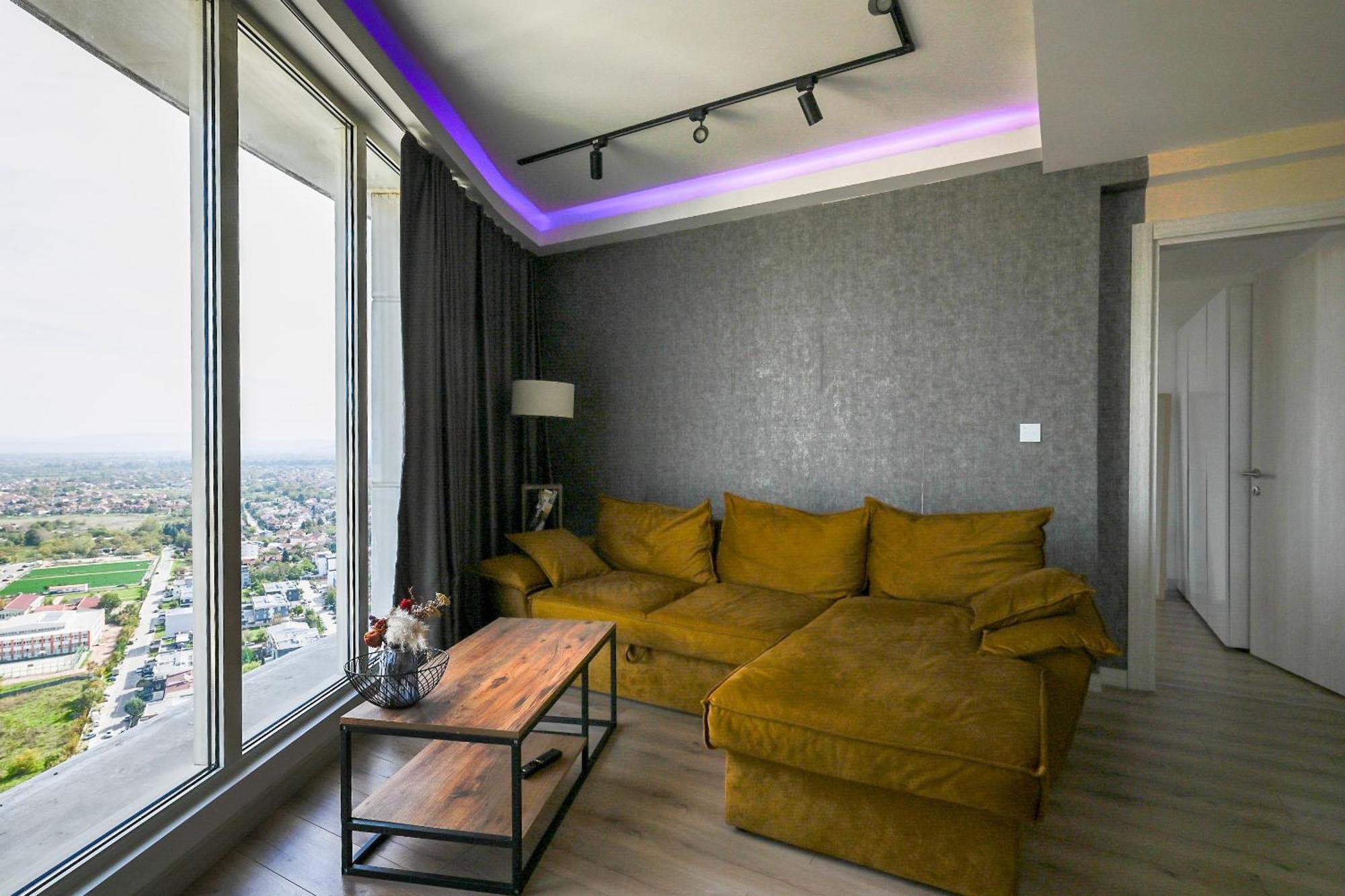 Alfred Sky Smart Apartment 29Th Skopje Buitenkant foto